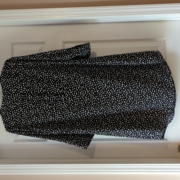 Lane Bryant Black and White Polka dot dress size 14 - Picture 4 of 6